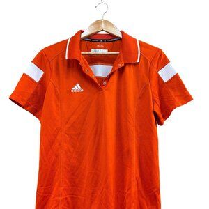 Adidas Climalite Mens Orange Polo Shirt XL Short Sleeve
